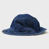 FFEFF STUDIO Vintage Washed Denim Reversible Bucket Hat (Deep Blue/Black)