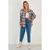 Хлопковая клетчатая рубашка свободного покроя с карманами, зимняя длинная женская рубашка 6230182