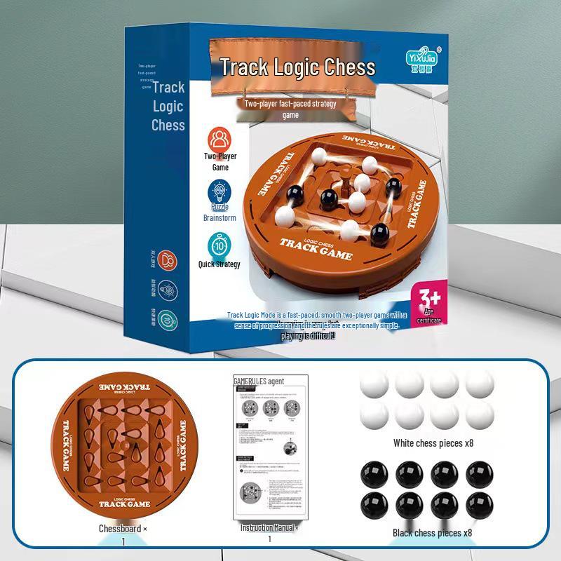 Cross-border Logic Chess: Two-Player Strategy and Thinking Puzzle for Kids and Parents