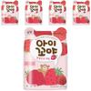 Namyang Dairy Products Aikoya Freeze-Dried Fruit Chips Strawberry, 12g, 5 Pieces, Korean Convenience Food