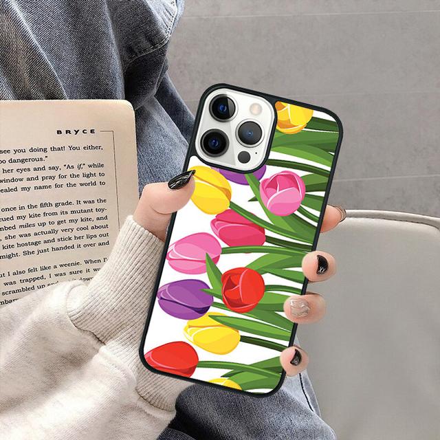 Colorful Tropical Flowers Phone Case Cover for iPhone 16 15 SE2020 13 14 11 12 Mini Pro Max Max 6 7 8 Plus coque fundas Shell