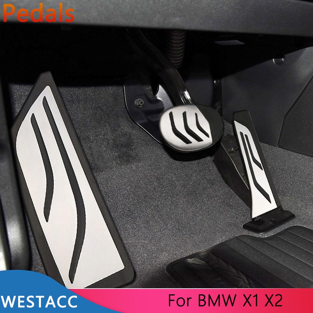 Автомобильные педали из нержавеющей стали, чехол для педали акселератора, газа, тормоза для BMW X1 F48 X2 F39 1 2 серии F40 F45 F46