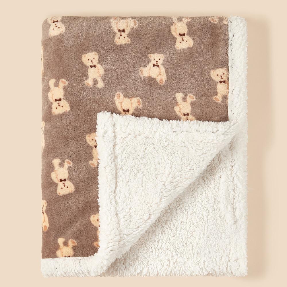 Autumn Winter Baby Blanket Lamb Fleece Quilt High Quality Newborn Swaddle Wrap