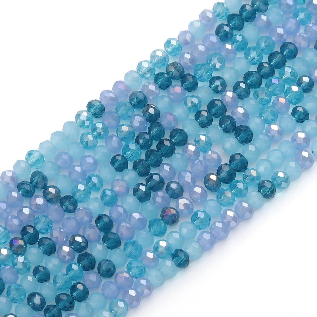 120 шт. стеклянные бусины поверхностные плоские интервальные хрустальные бусины для самостоятельного изготовления браслетов, ожерелий, ювелирных изделий, украшений