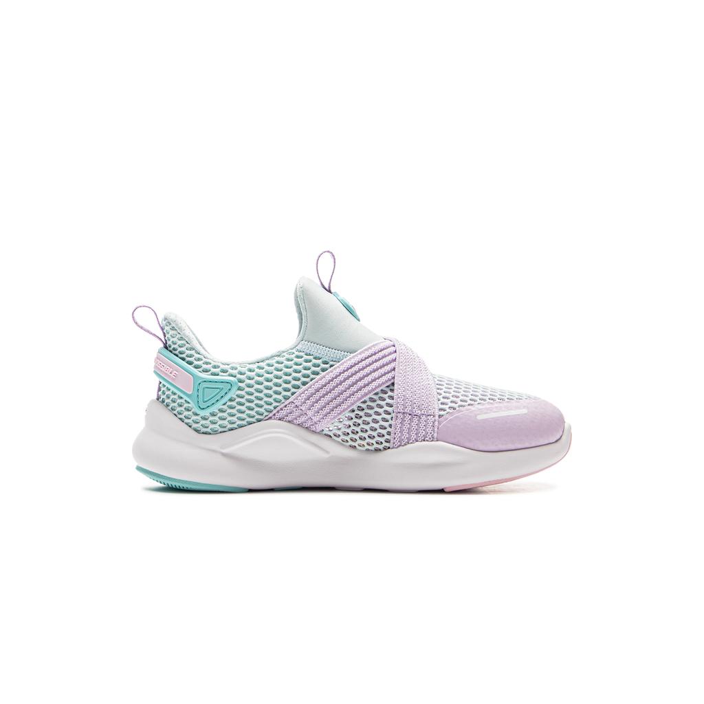 Li Ning Kids Sports Lifestyle Series Fabric Soft Lightweight Fashion Shock Absorption Rebound Low-Top Casual Shoes Kids Casual Shoes Purple YKNU120-6