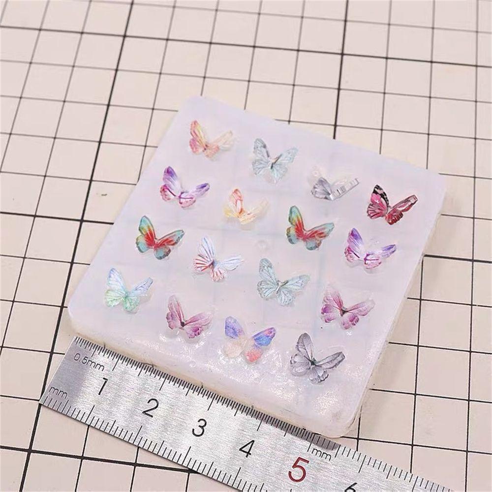 DIY Craft Keychain Charm Pendant Epoxy Resin Molds Silicone Moulds Cake Butterfly Molds