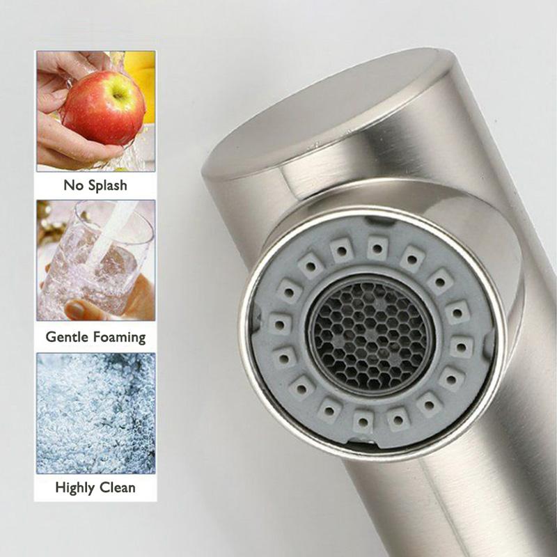 Выдвижной кухонный кран для мойки Gourmet Stream Sprayer Nozzle из нержавеющей стали для горячей и холодной воды, настенные кухонные краны для раковины