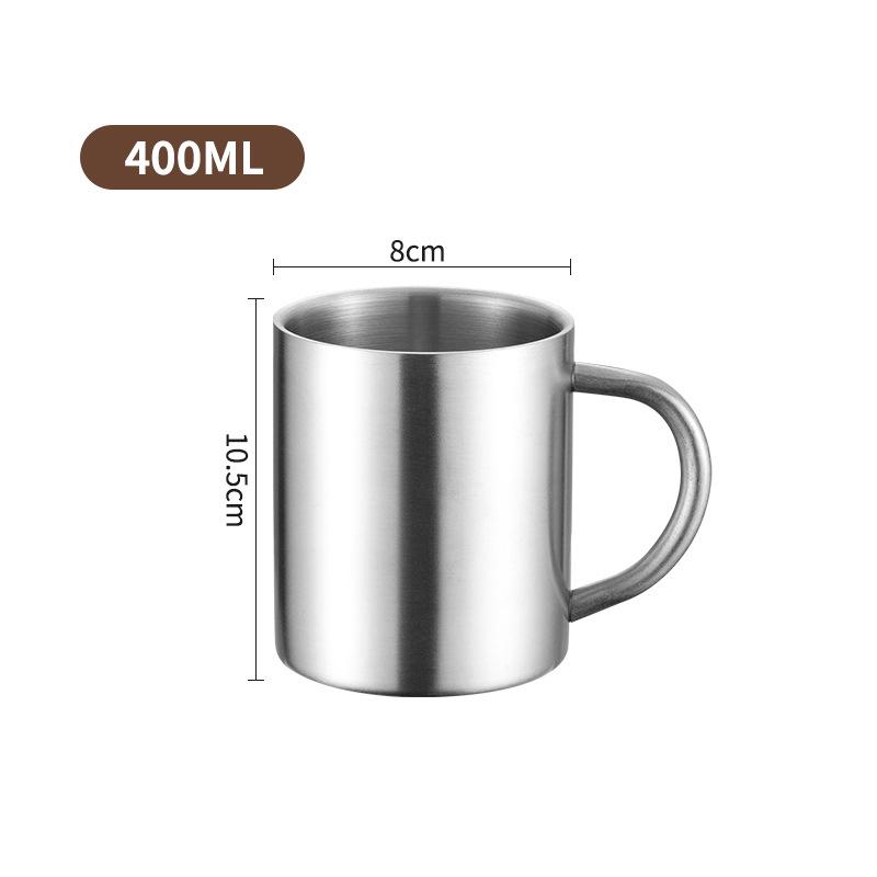 200/300ML Portable Thermal Coffee Mugs with Lid Stainless Steel Outdoor Camping Tumbler Reusable Tea Water Cup Office Drinkware