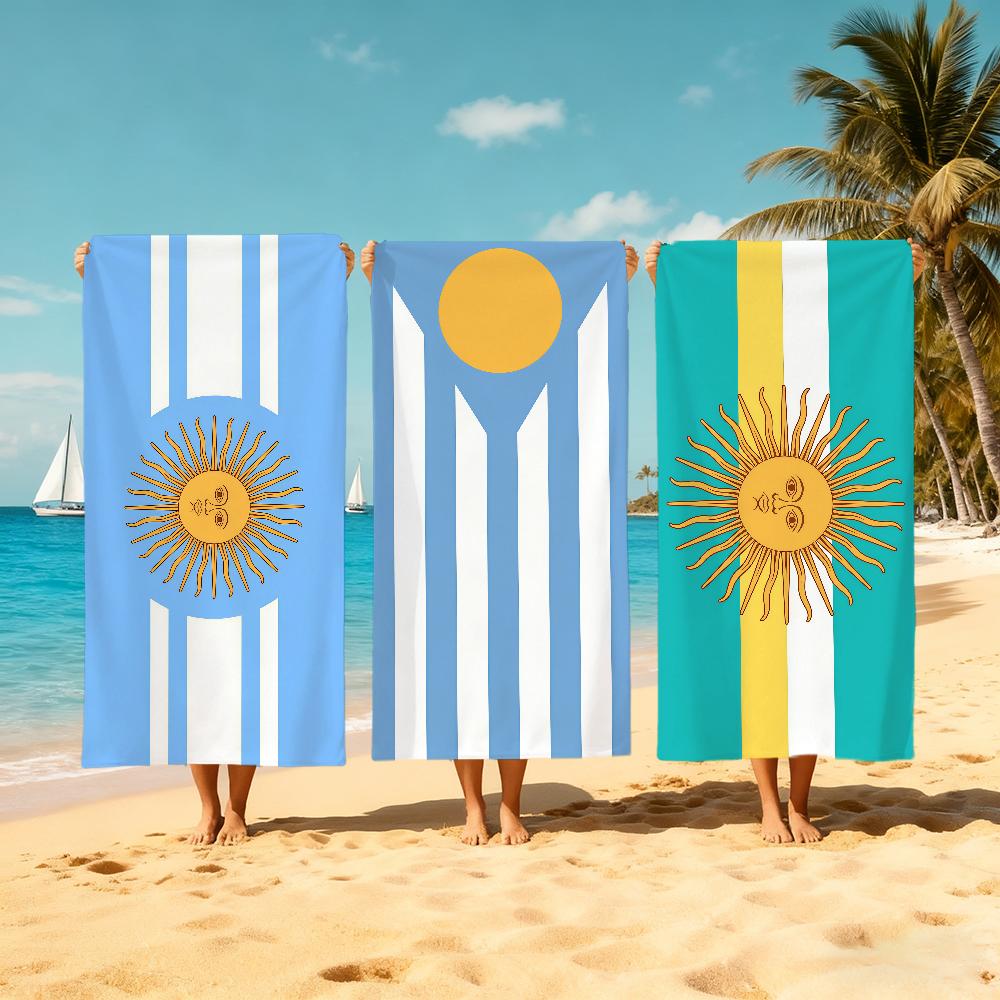 A-argentina Towel Large Quick-Drying Microfiber soft Beach Towel for Travel Fitness Sauna Bathing Camping
