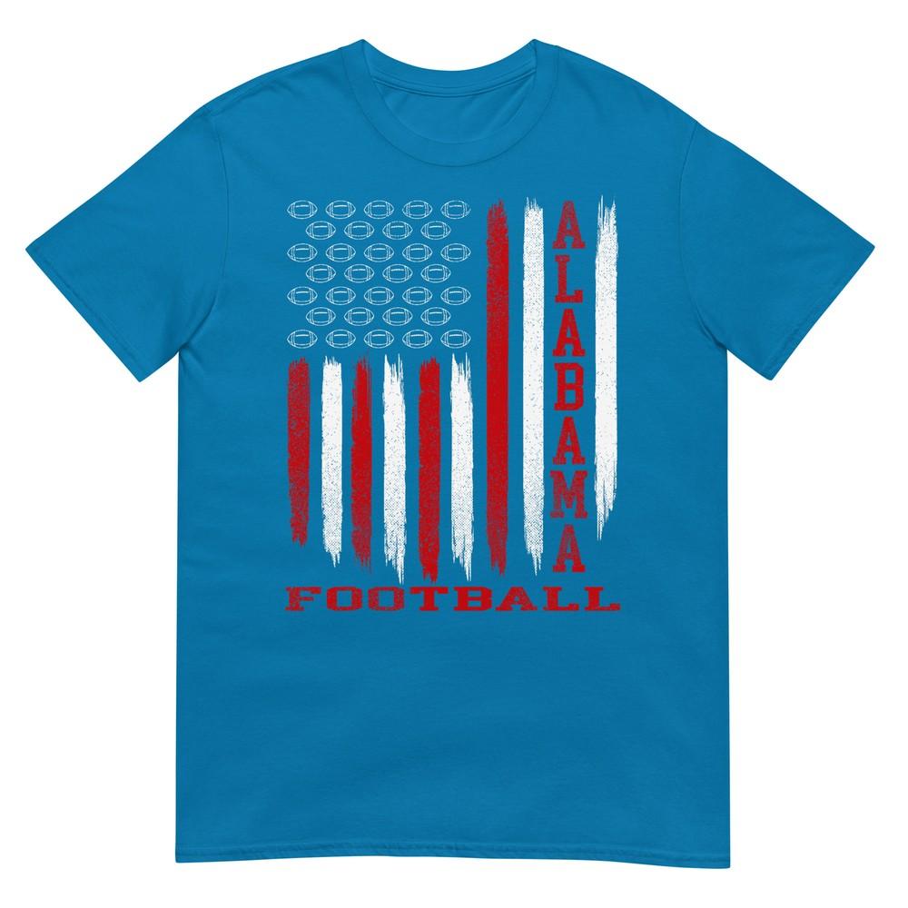 Patriotic Usa Flag Alabama Football Season Party Tshirt