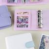 Candy Color 3In Pu Leather Binder Photocards Cover Cute Kpop Loose-Leaf Collect Book Photo Cards Album Storage Book Stationery