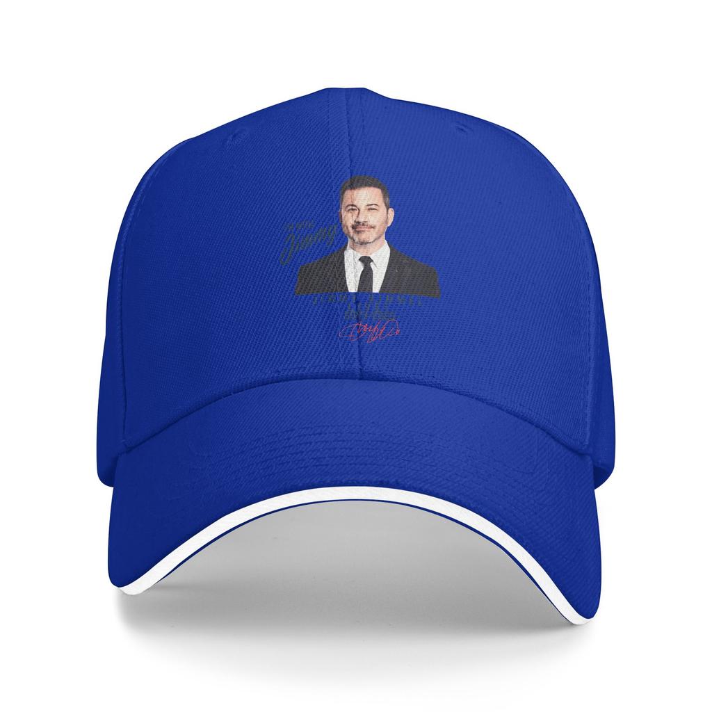 Jimmy kimmel Red Signature Baseball Cap Adjustable Trucker Hat FeUnisex Unisex Vintage Custom DIY Baseball Caps