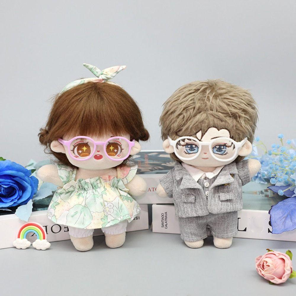 Fashion Doll Glasses Cute Crown Eyeglasses New Cotton Doll Frame 20cm Cotton Dolls