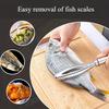 3-Piece Stainless Steel Fish Scale Remover Set, Multifunctional Fish Scale Cleaning Brush and Scraping Tool for Quick Scaling