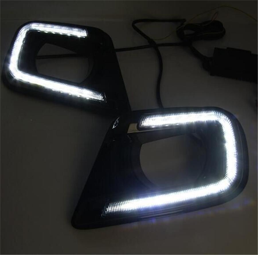 Furulu 2 шт. 3 цвета Светодиодные дневные ходовые огни для Dodge Journey FIAT Freemont 2