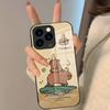 Милый чехол для телефона с капибарой Для iPhone 17 Pro Max 16 15 14 Pro Max 13 11 Plus Стеклянная крышка
