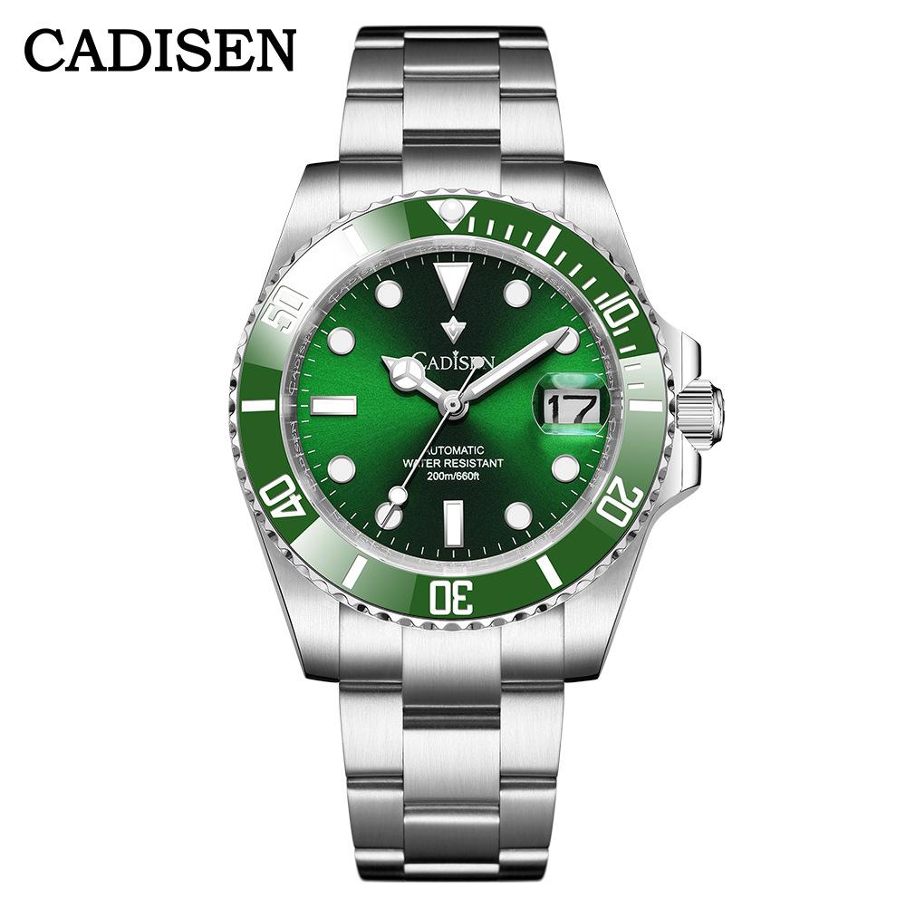 Cadisen New TOP Brand Luxury Men's Watch with Box Water Resistant 200m/660ft NH35 Automatic Men's Mechanical Watches