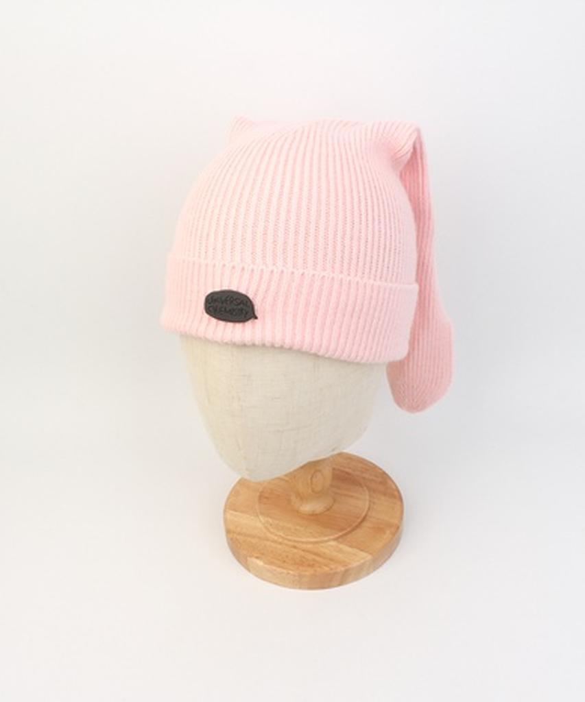UNIVERSAL CHEMISTRY Rabbit Short Ear Pink Beanie Cat Beanie