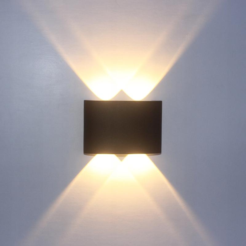 LED Wall Sconce Outdoor Indoor Lamp 12cm Top Bottom Fashionable 4W