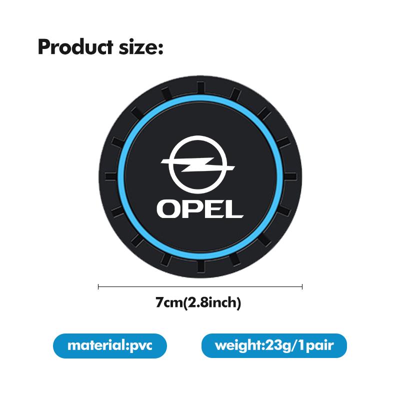 2pcs Silica Gel Car Coaster Water Cup Holder Anti Slip Pad Mat For Opel Corsa Astra H G J Insignia Vectra Zafira Meriva Hj3