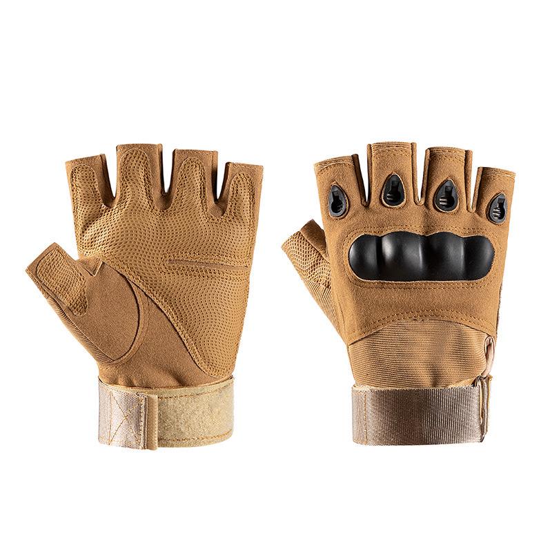 Men's Tactical Non-Slip Hard Shell Combat Gloves for Outdoor and Cycling