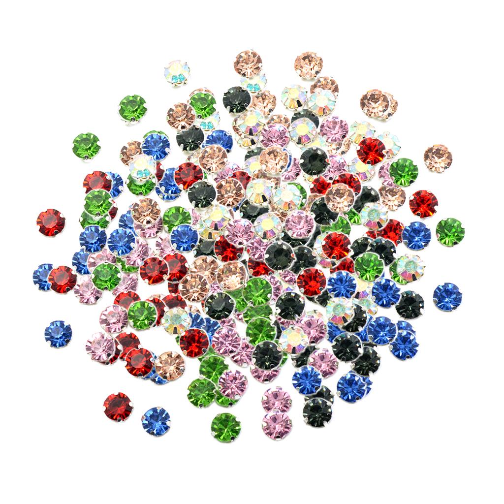 50шт квадратные бусины со стразами класса А пришивные для изготовления ювелирных изделий 8 мм