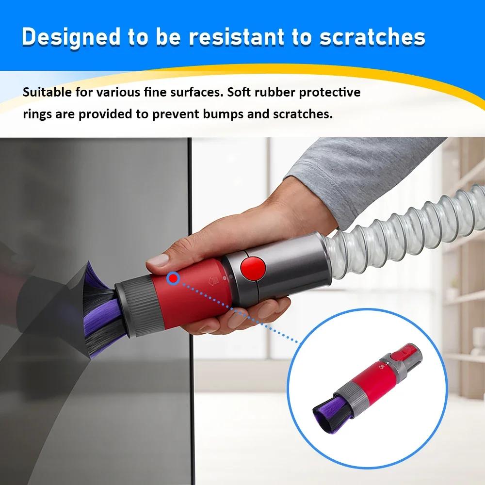 Vacuum Cleaner Traceless Soft Brush Head For Dyson V7 V8 V10 V11 V12 V15 Vacuum Cleaner Accessories Universal Suction Head Part