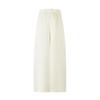 Navigare Women's Old Money Style Linen Wide-Leg Trousers