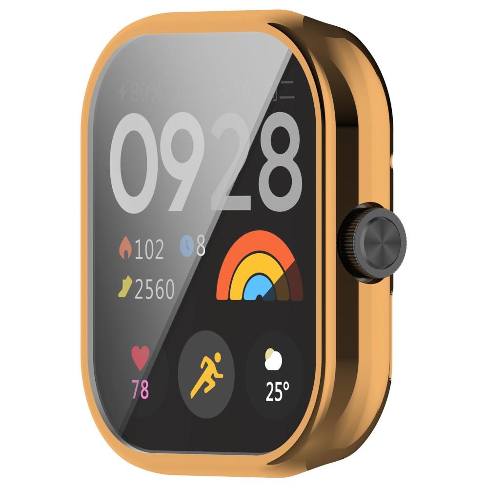 2in1 Case with Screen Protector for Xiaomi Redmi Watch 4, Rose Gold