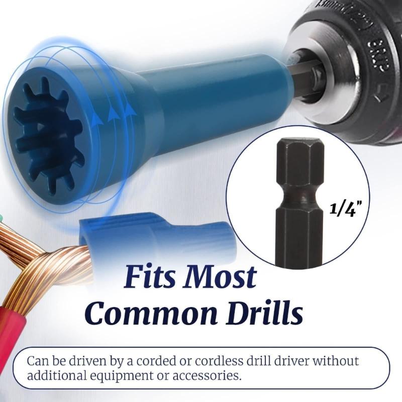 Compact & Portable Wire Twisting Tool Set with Square Silver Wire Strippers Reliable & Convenient Wiring Solution