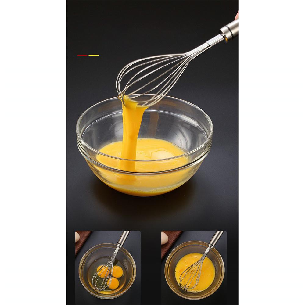 Полуавтоматический венчик для яиц из нержавеющей стали 304, ручной венчик-блендер