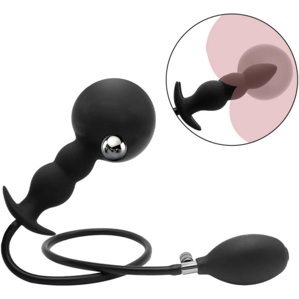 Огромная надувная анальная пробка Секс-игрушки для женщин мужчин металлические шарики анальная пробка расширитель тренажер анальный дилататор дилдо игры для взрослых секс-игрушки