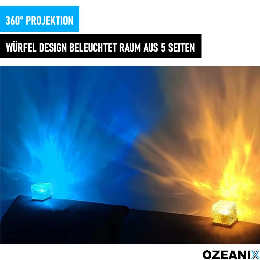 Светодиодный куб OZEANIX RGB, северное сияние, океан, лампа, волна, настольная лампа USB