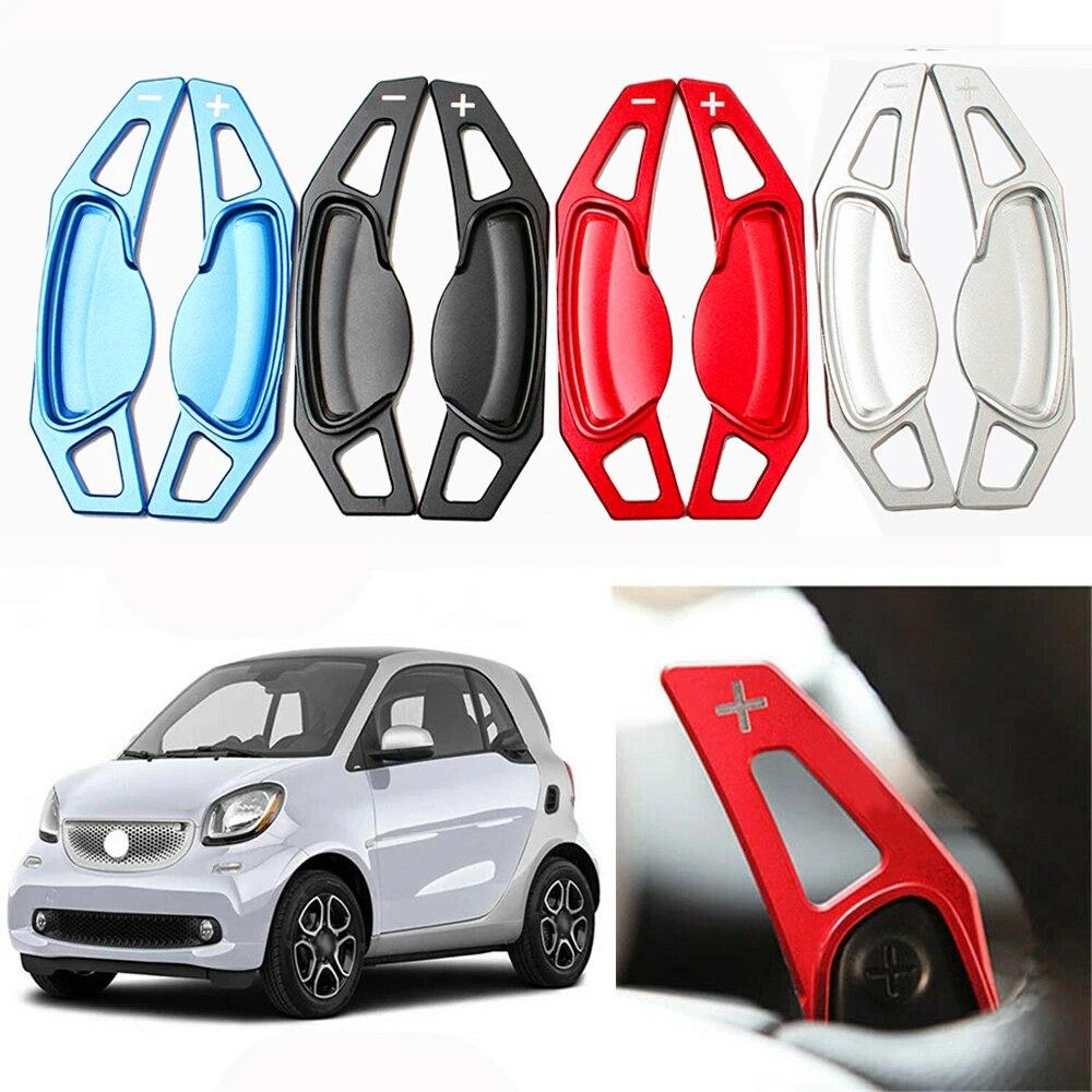 Автомобильный подрулевой рычаг переключения передач для Smart Fortwo 2009-2017 Forfour 2015-2017 Алюминиевые автомобильные аксессуары 2 шт.