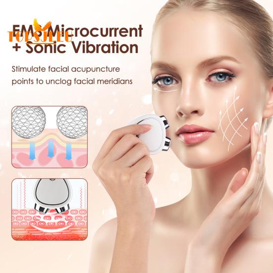 Устройство для массажа лица, микротоковая подтяжка кожи, подтяжка лица для похудения, вибрация, улучшение кровообращения, целлюлит, ноги, массажер для лица, плеч и головы