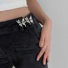 Waistband Jean Buttons for Loose Jeans Y2K Butterfly Pants Button Tightener   Women