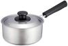 Pearl Metal Saucepan, 16cm, with Lid, Induction Compatible, Stainless Steel, Made In Japan, Silver, HB-1882