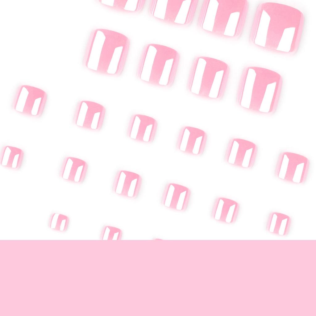 Горячая Распродажа Розовые Блестящие Накладки на Ногти на Ногах: Милый, Модный и Удобный.