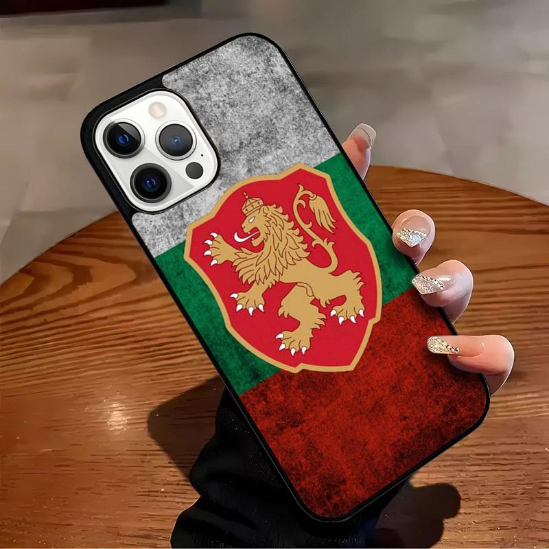 Чехол для телефона с картой и флагом Болгарии для iPhone 17 Air 16 15 14 13 12 11 Pro Max Max Plus Защитный чехол-бампер