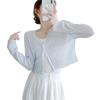 Short Cardigan for Long Super Short Ice UV Sun UV Summer Cool To the Sweat Quick Drying [Gfuracefuliayer] Women, Summer, Sleeve, Cool, Length, Silk,