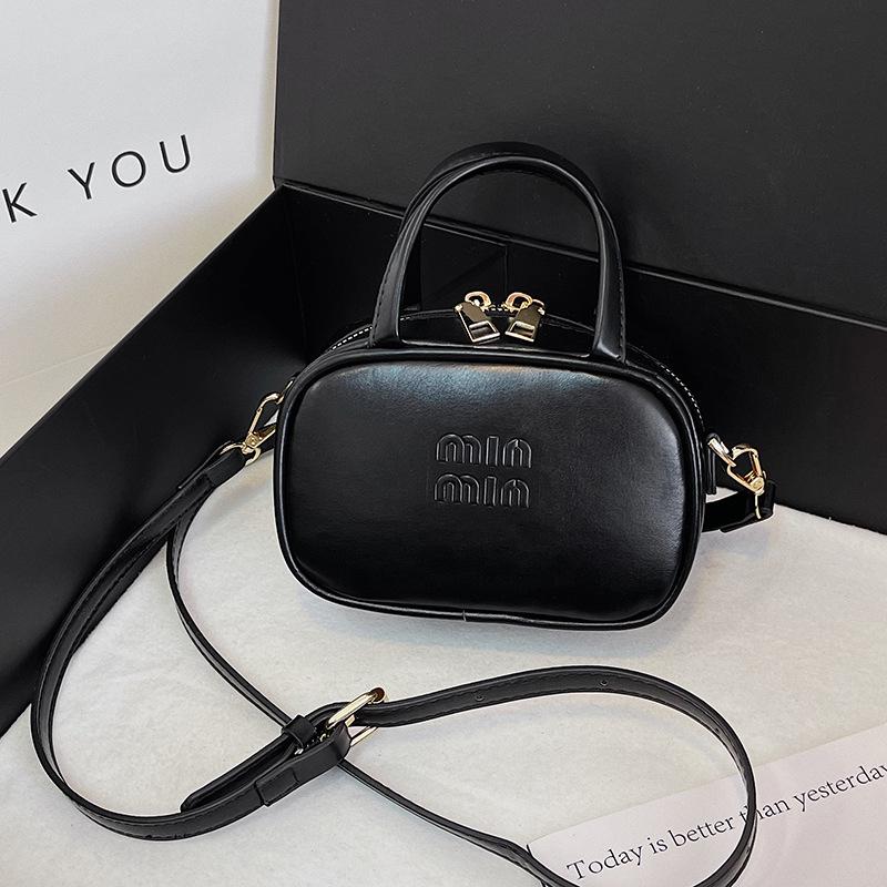 Ретро Однотонная Сумка-тоут и Кроссбоди с Буквами для Детей - Универсальный Кошелек для Монет для Родителей и Детей