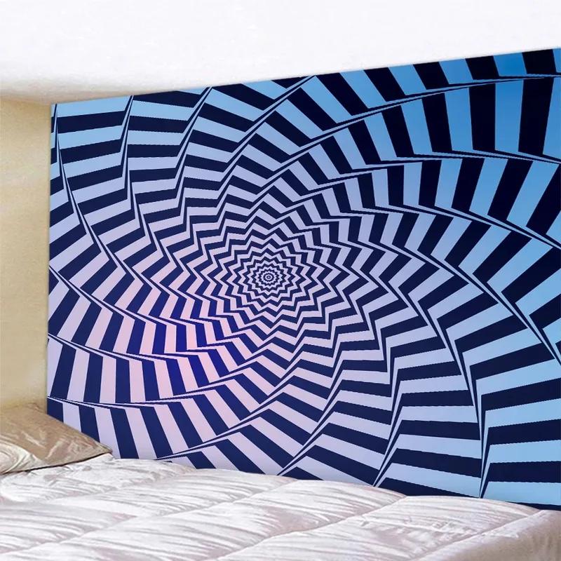 Fashionable Home Decor Tapestry Living Room Bedroom Tapestry Abstract Geometric Swirl Pattern