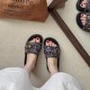 Fashion Stepping On Shit Feeling Seaside Beach Sandals Cool Slippers 2025 New Thick-soled Casual Women's Summer Outer Wear One-word Drag