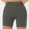 Женские бесшовные шорты для йоги с задним карманом, подтягивающие ягодицы и рюши, велосипедные колготки для тренировок, шорты для спортзала