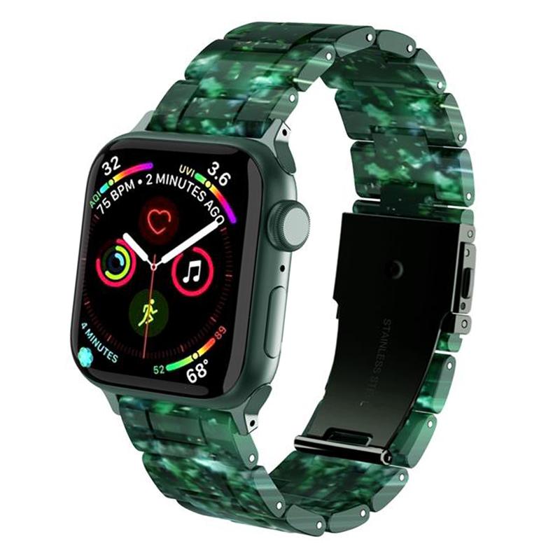 Ремешок из смолы для Apple, ремешок для часов 44 мм, 40 мм, 42 мм, 40 мм, роскошный ремешок для часов Accessoreis, браслет iWatch series 3, 4, 5 se 6, ремешок