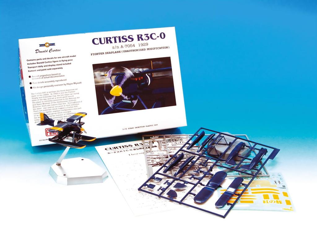 Fine Molds Porco Rosso Curtiss Самолет-истребитель-амфибия под прикрытием Масштабная пластиковая модель FJ2 R3C-0 1/72