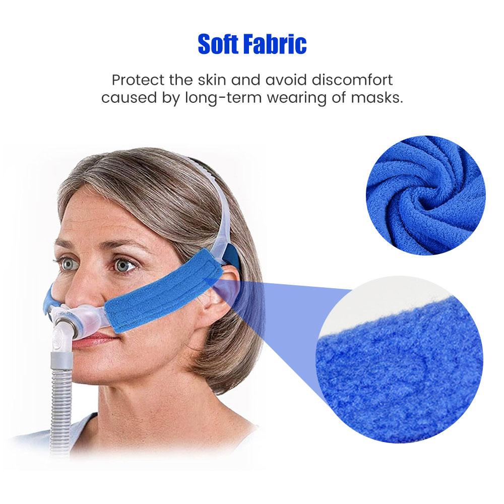 4 упаковки чехлов на ремни CPAP-маски + 1 подушечка на шейный ремень, Подушечки на ремни головного крепления для масок полного лица, Аксессуары и расходные материалы