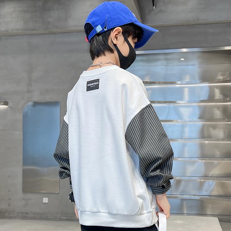 Осенний свитшот для мальчиков 2025: Новый осенний стиль для детей среднего и старшего возраста