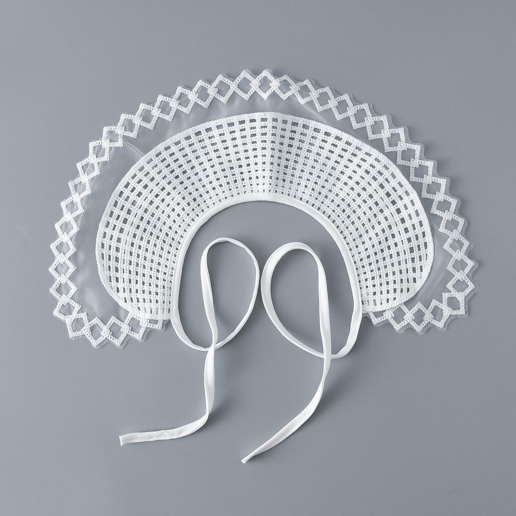 Женский белый вышитый фальшивый воротник шали повседневный свитер платье съемный воротник винтажный принт кружевные накидки фальшивый воротник