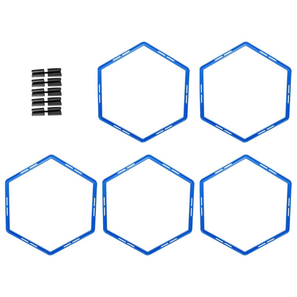 5 Pieces Agility Training Rings Football Training Agility Ring Exercise Devices Multipurpose 50cm Exercise Rings for Tennis